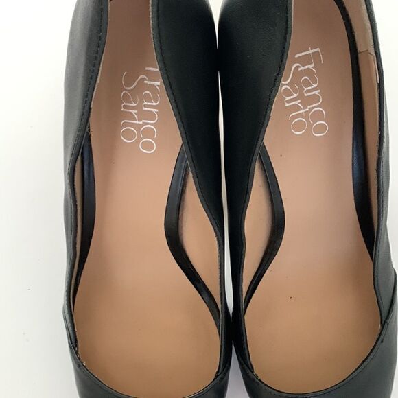 Franco Sarto L-Abree Black Leather Heels Pumps Women’s Shoes Size 9,5 - Picture 8 of 14